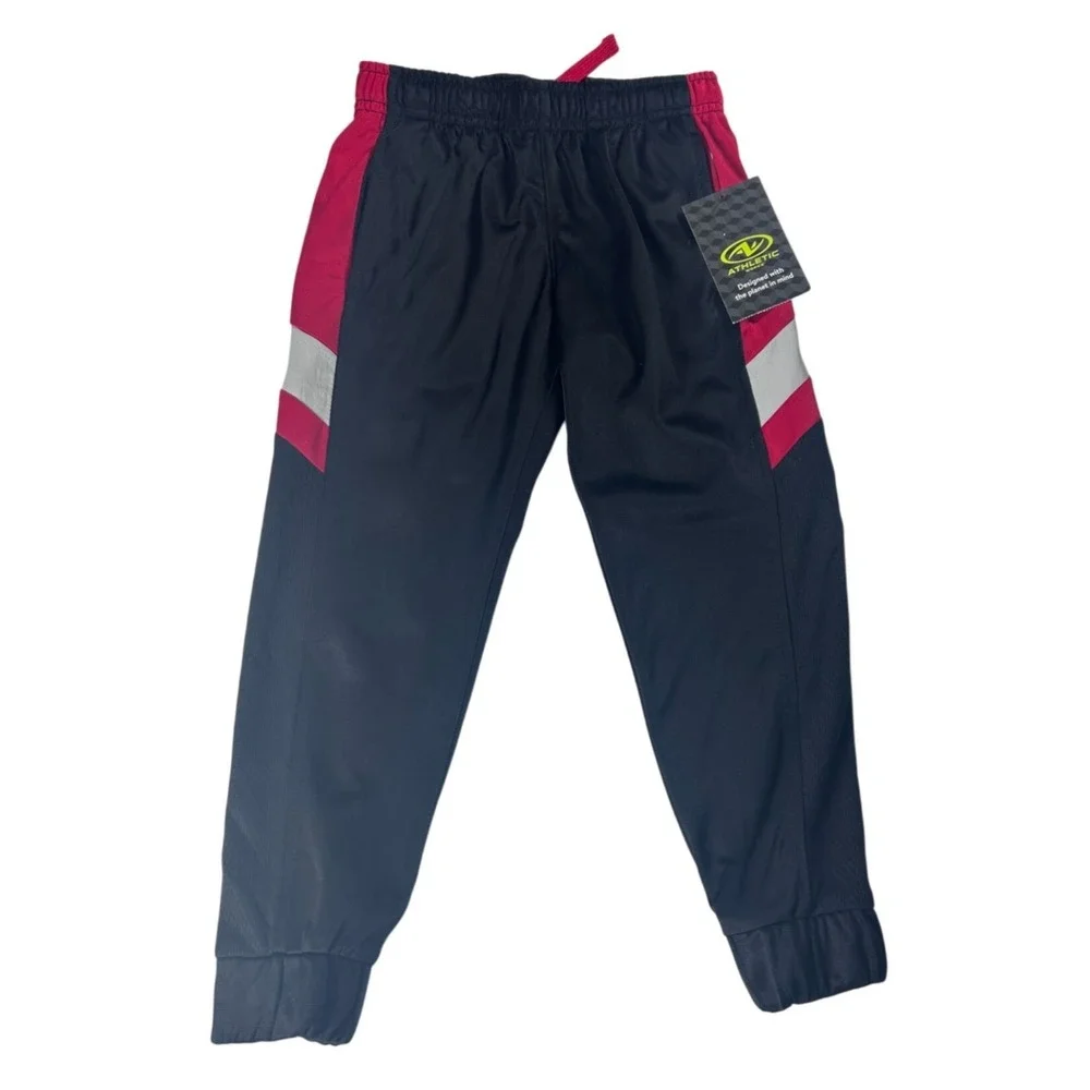 Athletic Works‎ Joggers Boys XS Elastic Waist Made With Recycled Fabric